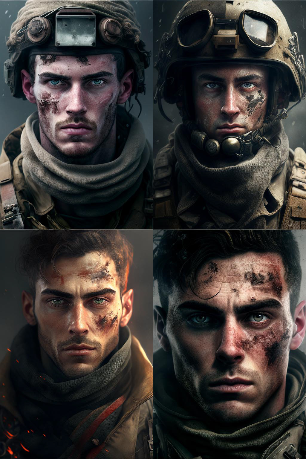 portrait, Battlefield Style
