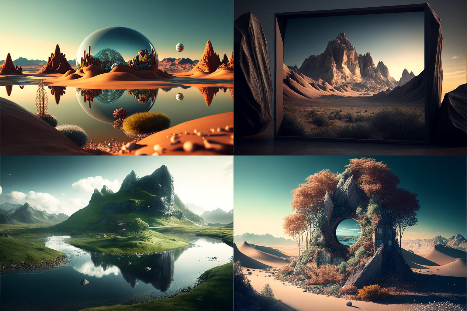 landscape, Optix Render