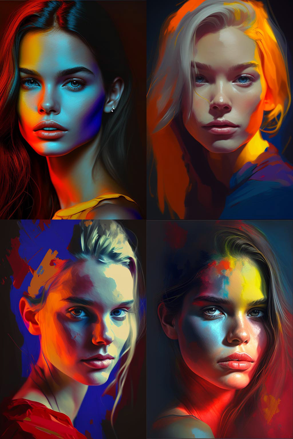 Portrait, Complimentary Colors