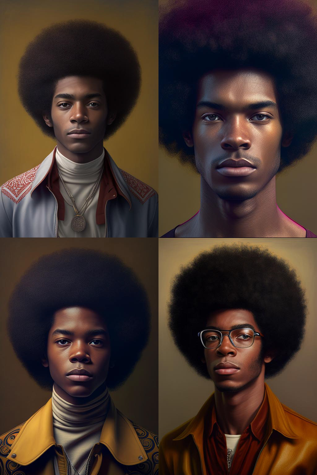 Portrait, afro american