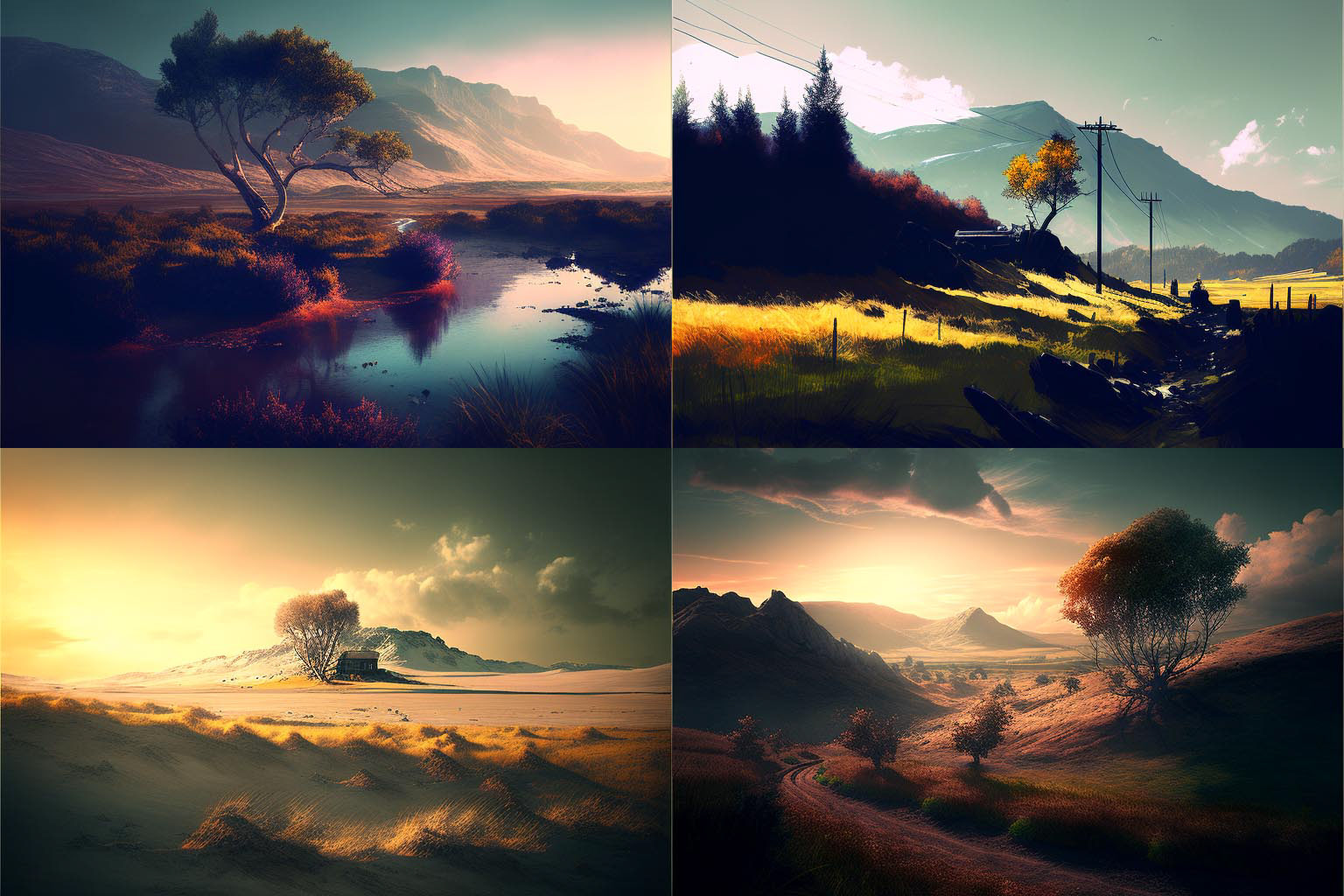 landscape, Low Saturation