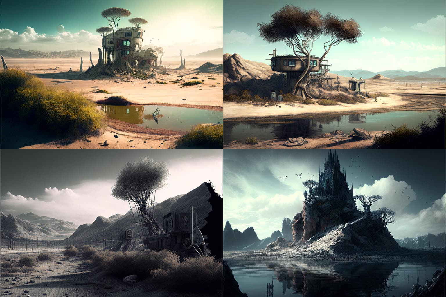 landscape, cyperpunk