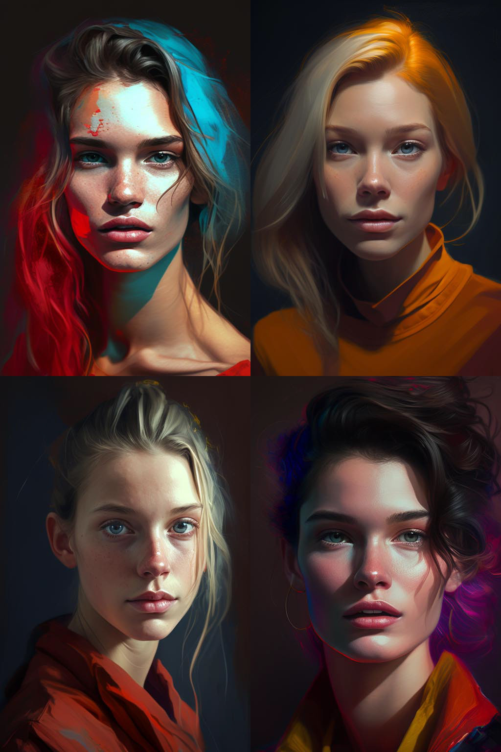 Portrait, Supplementary Colors