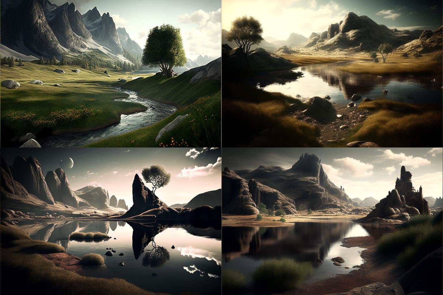 landscape, MentalRay Render