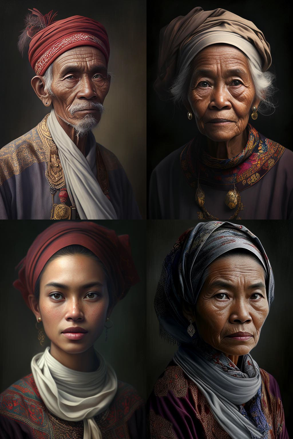 portrait, indonesian