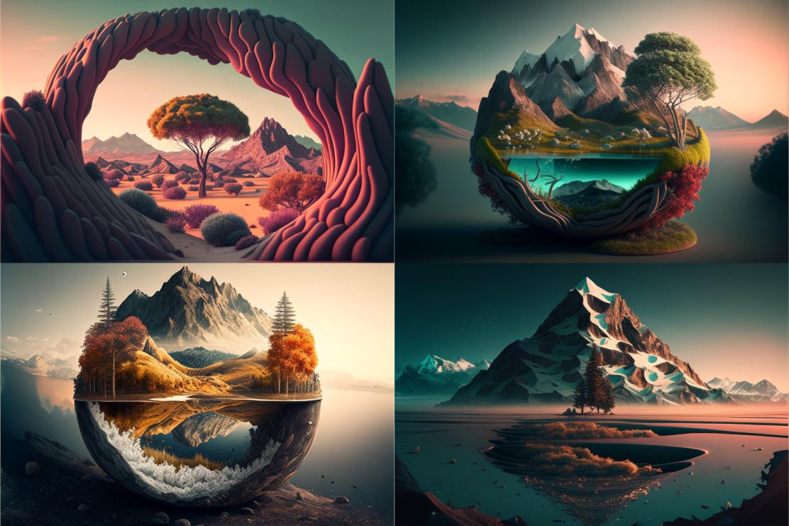 landscape, behance