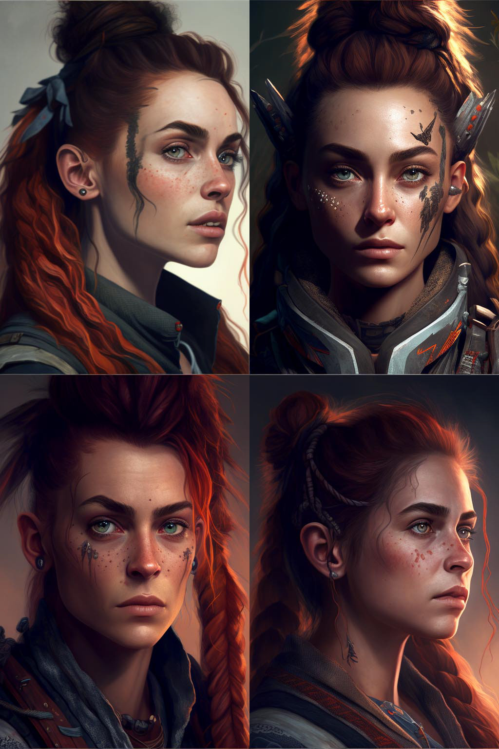 portrait, Horizon Zero Dawn Style