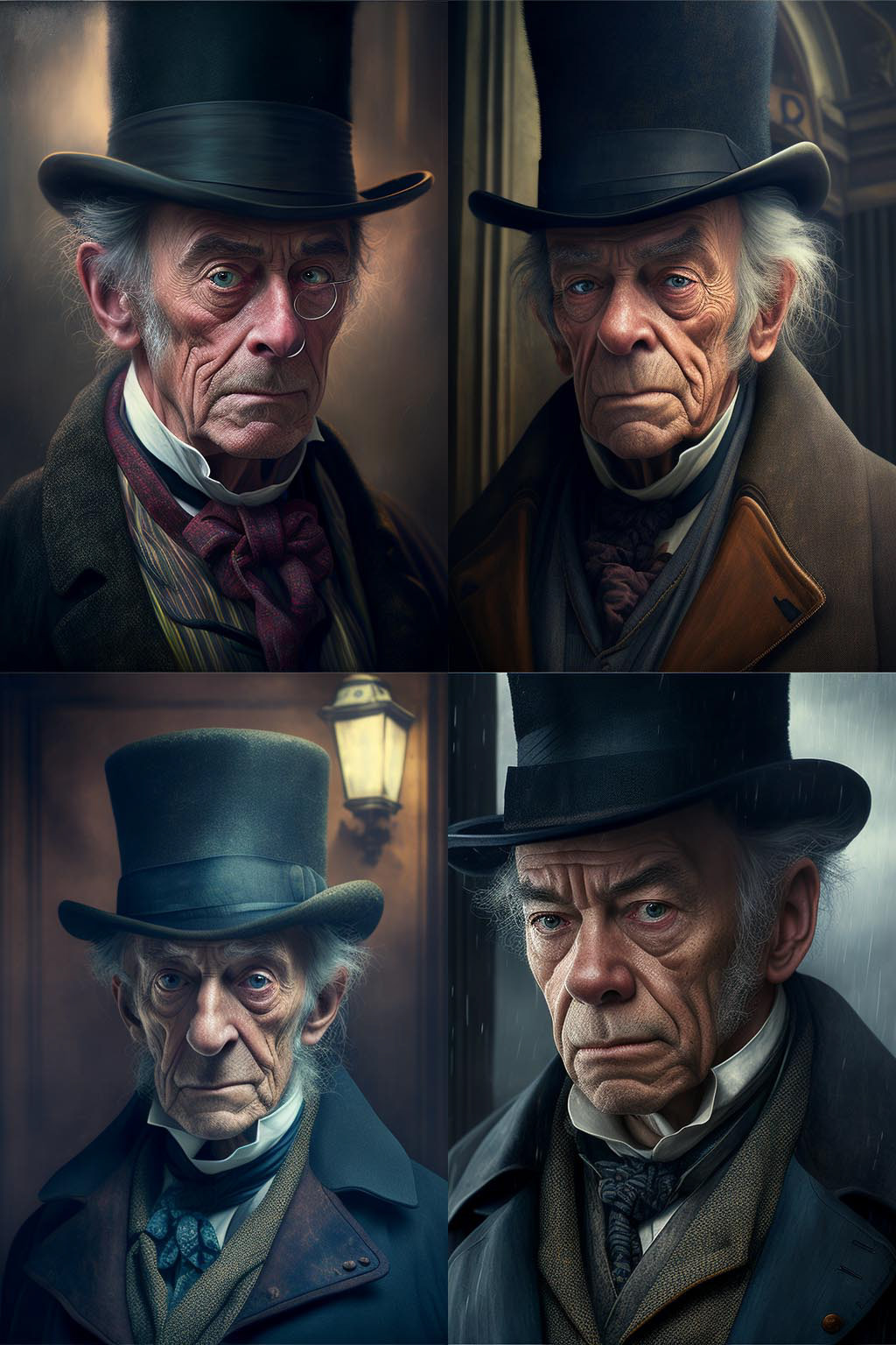 portrait, Dickensian style