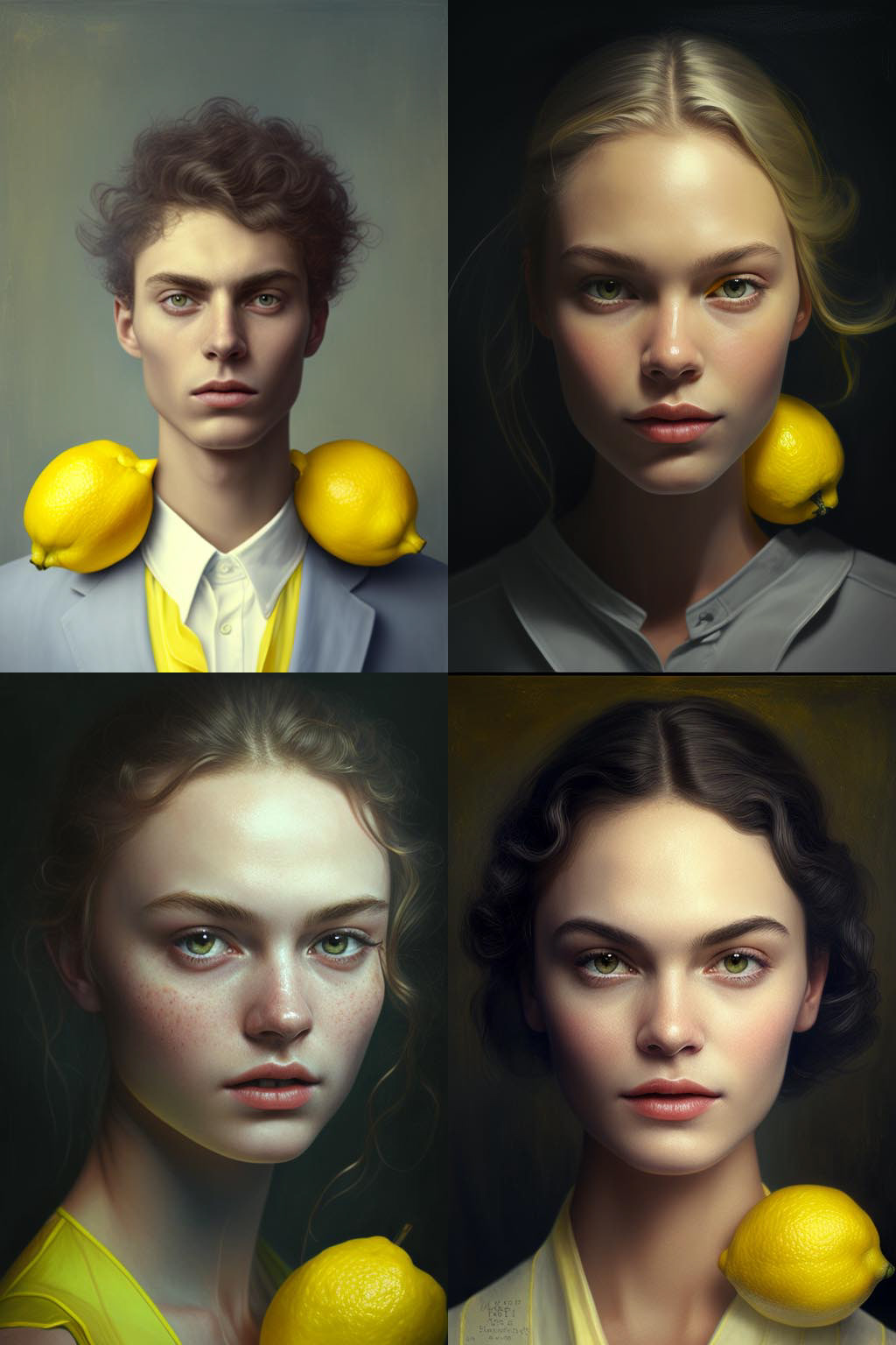Portrait, lemon