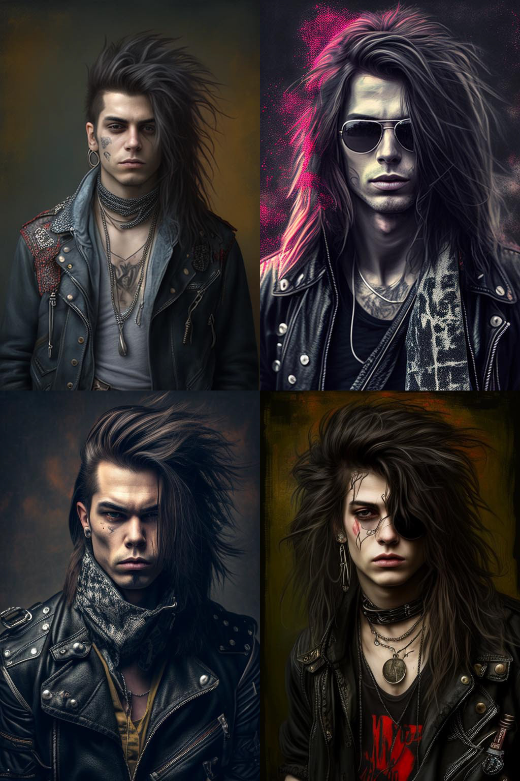 Portrait, Rocker fashion style