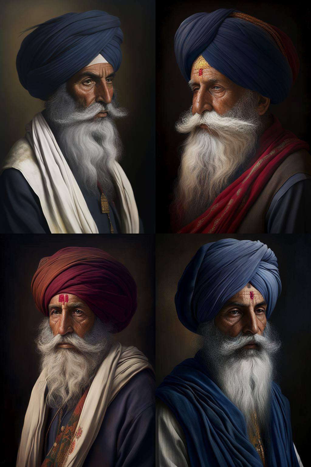 portrait, sikh holy man