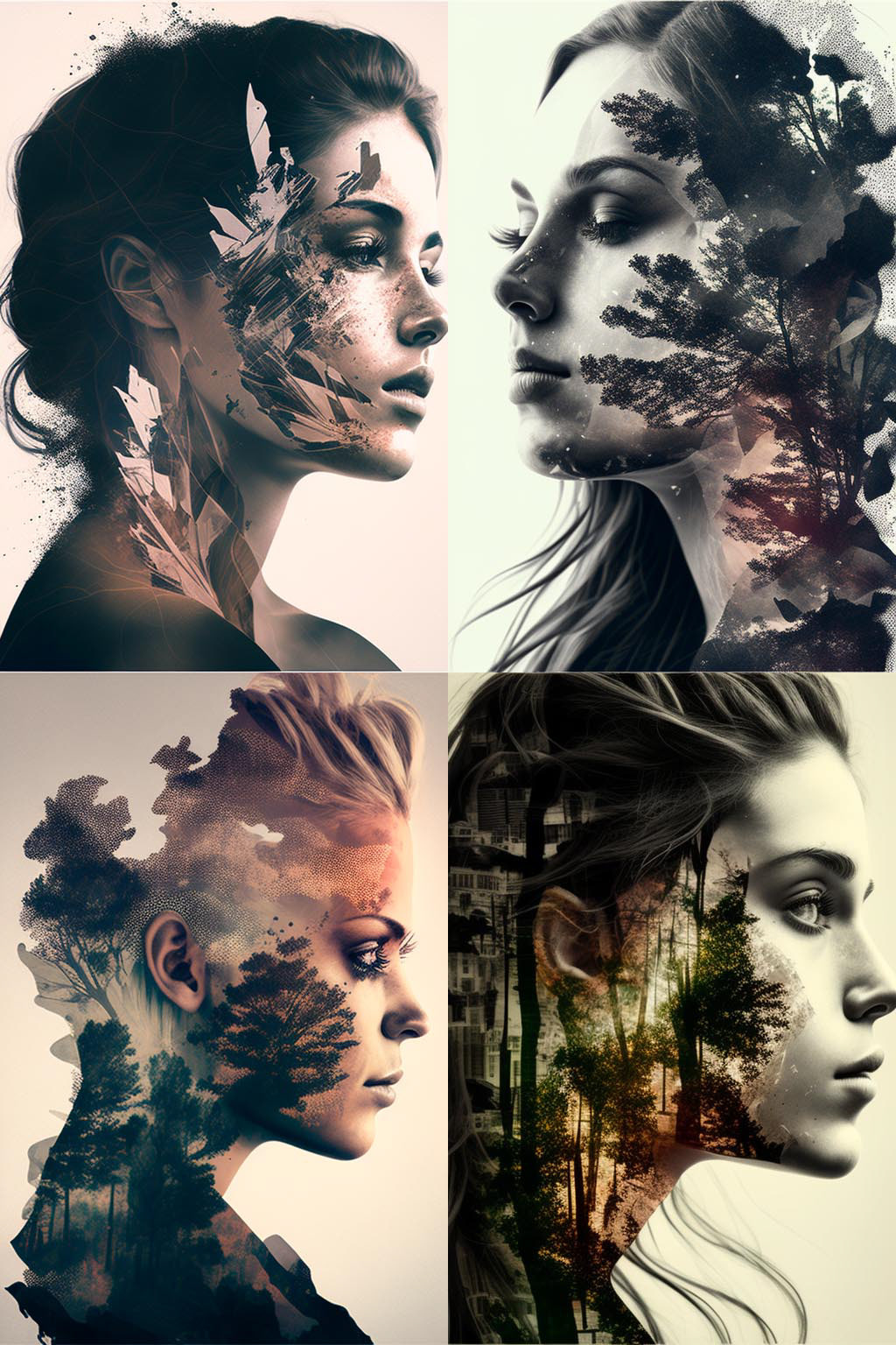 portrait, Double Exposure