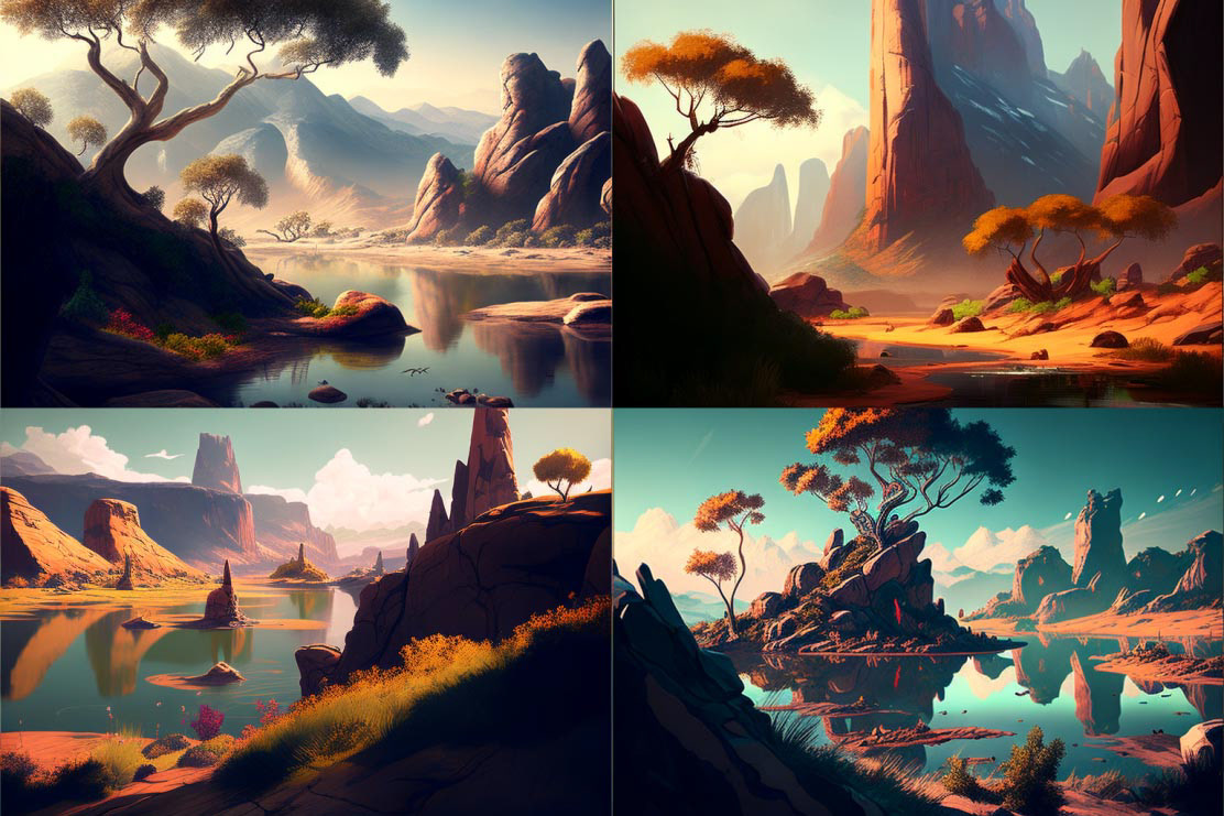 landscape, dreamworks style
