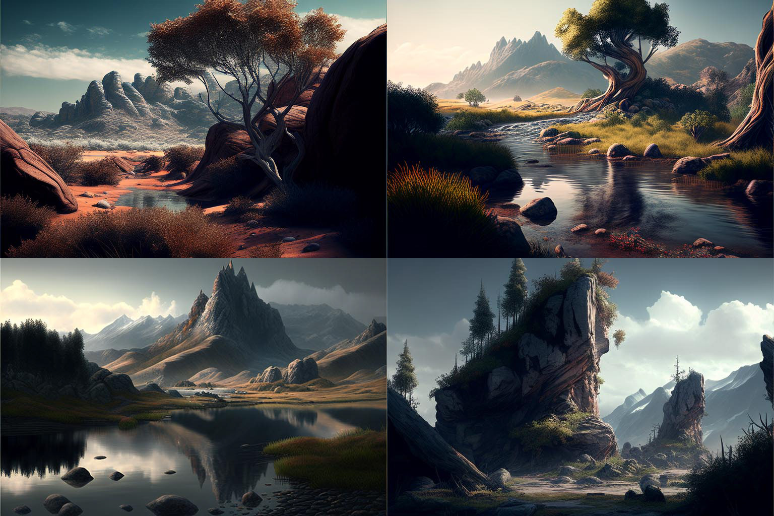 landscape, Zbrush