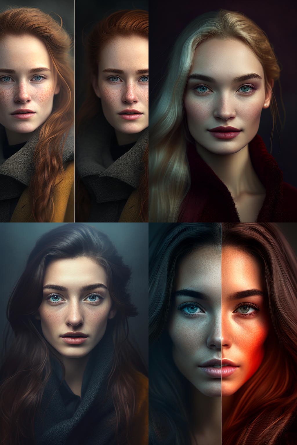 Portrait, color grading