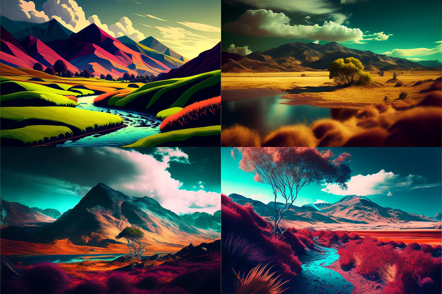 landscape, High Saturation