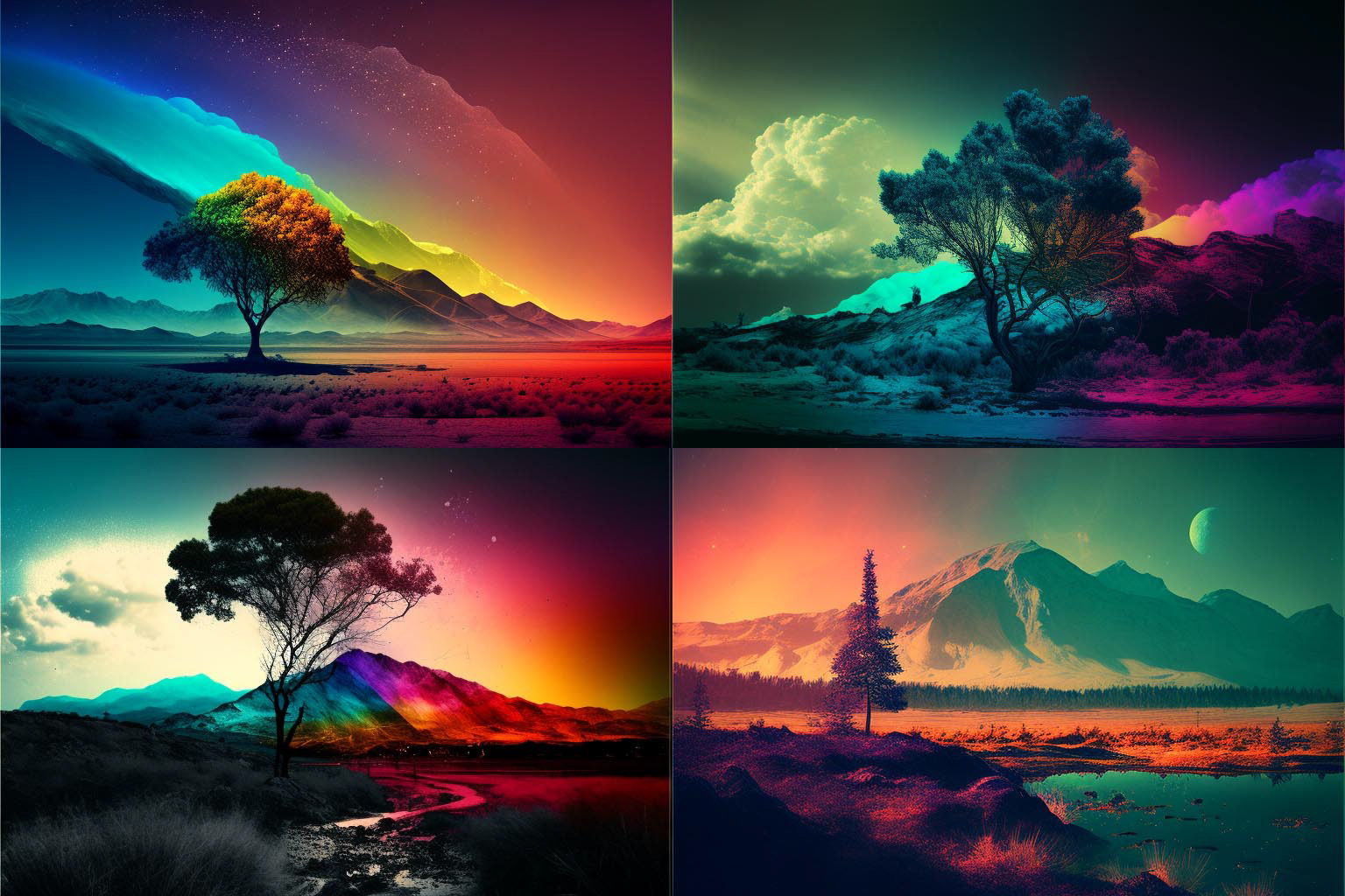 landscape, Spectral Color