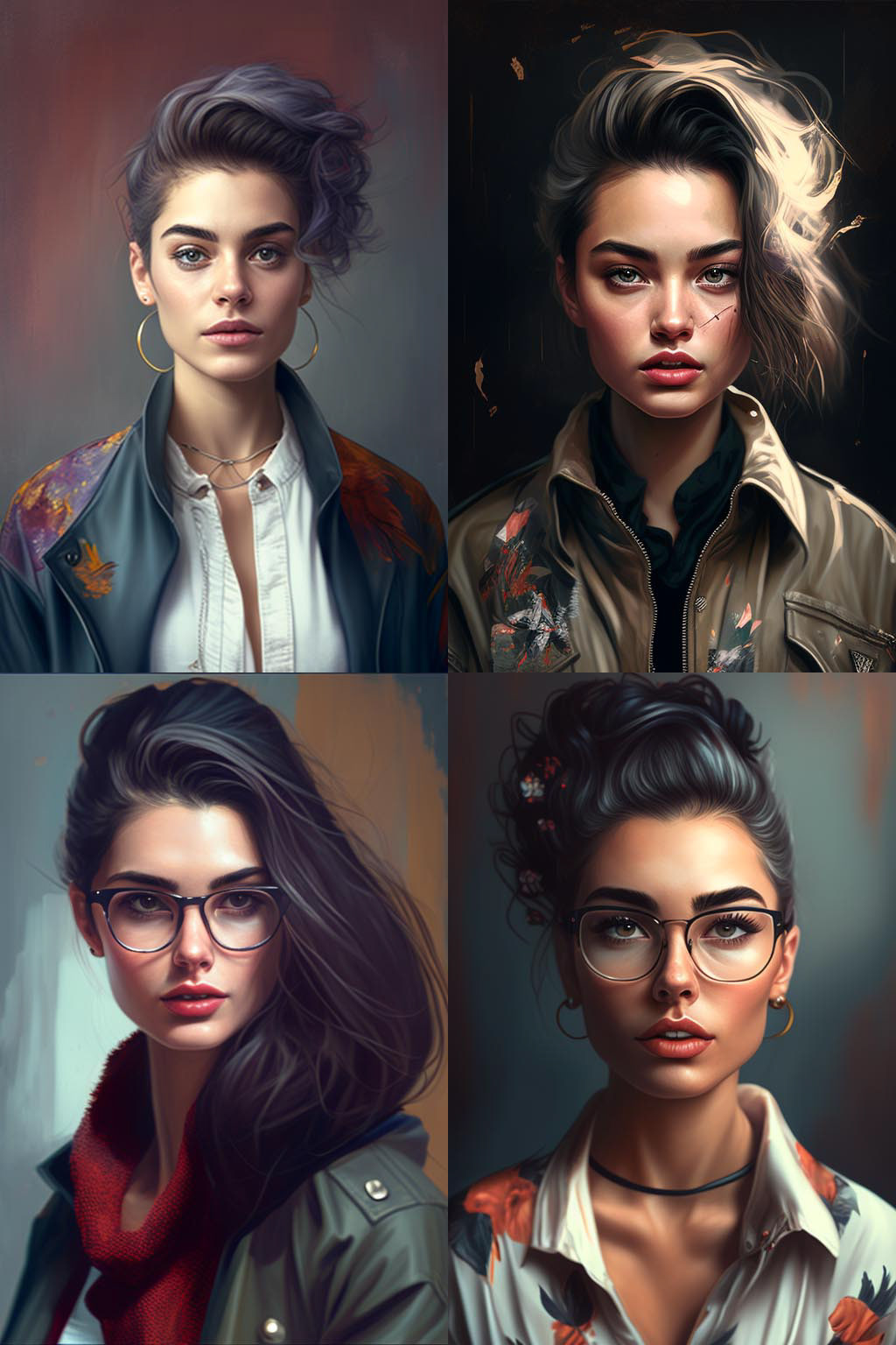 Portrait, Trendy fashion style