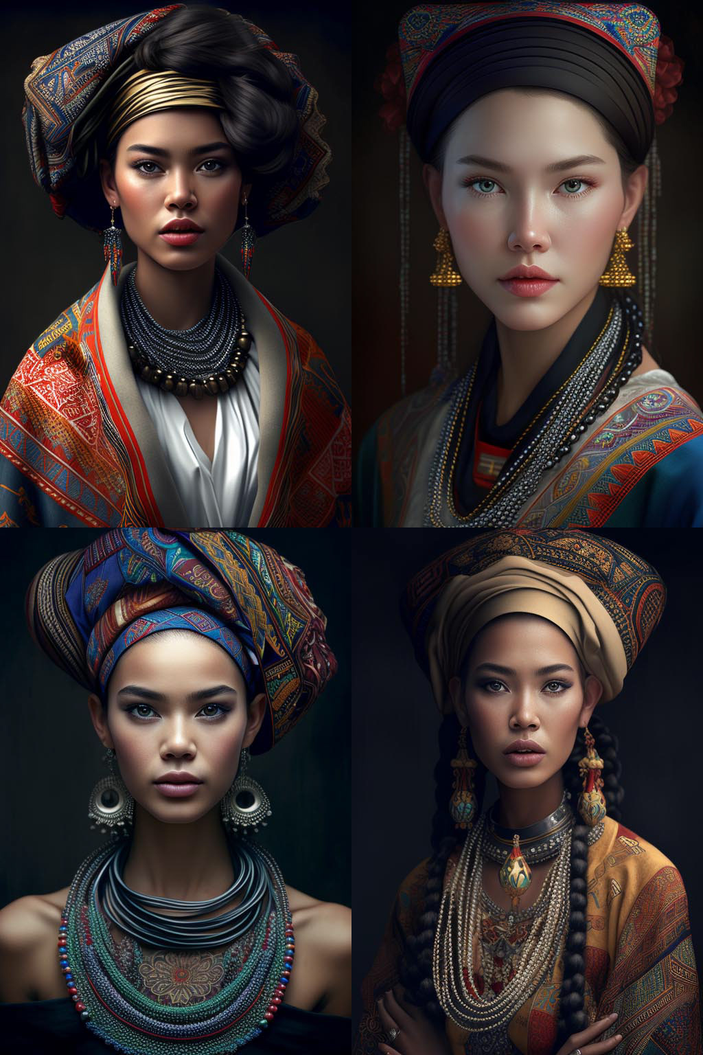Portrait, Ethnic fashion style
