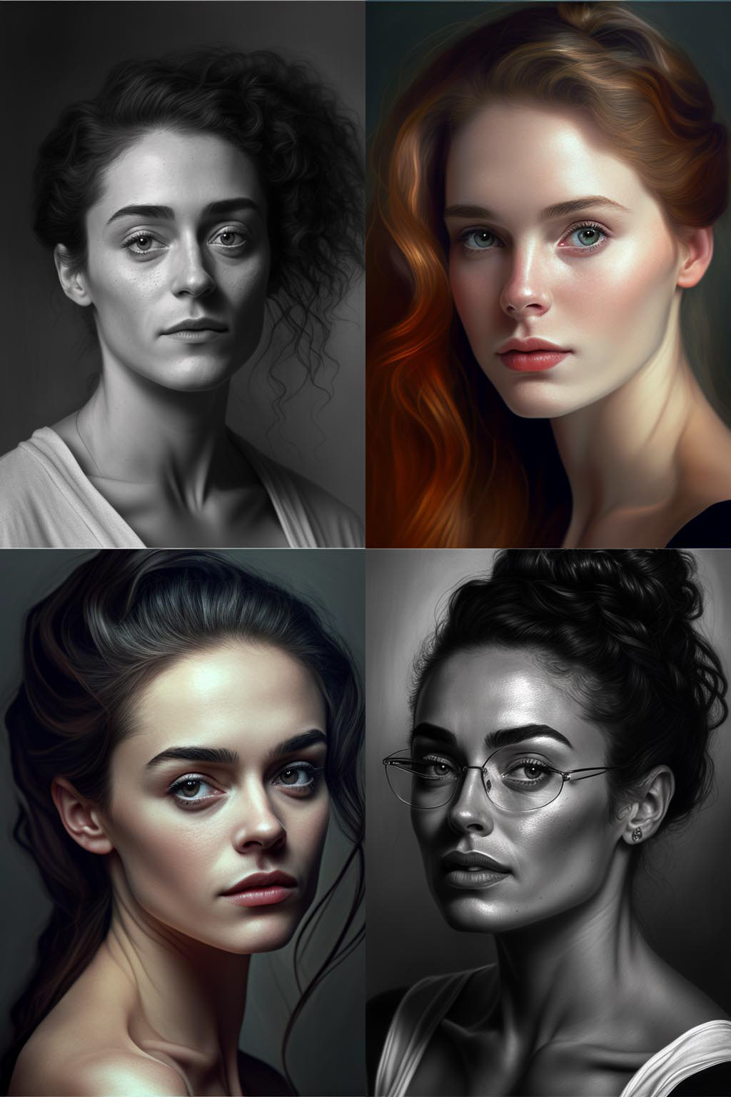 portrait, curve