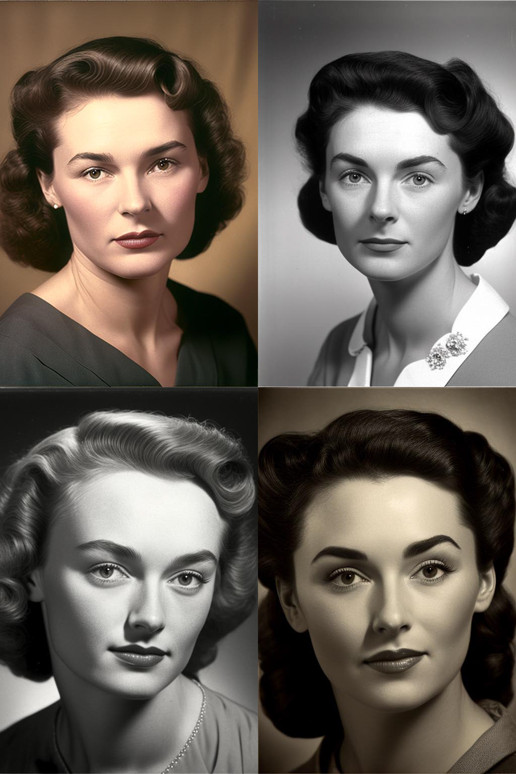 portrait, 1950s photography