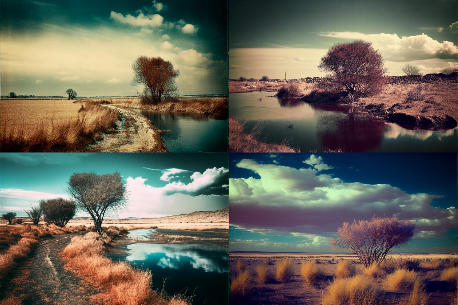 landscape, Dufaycolor photograph