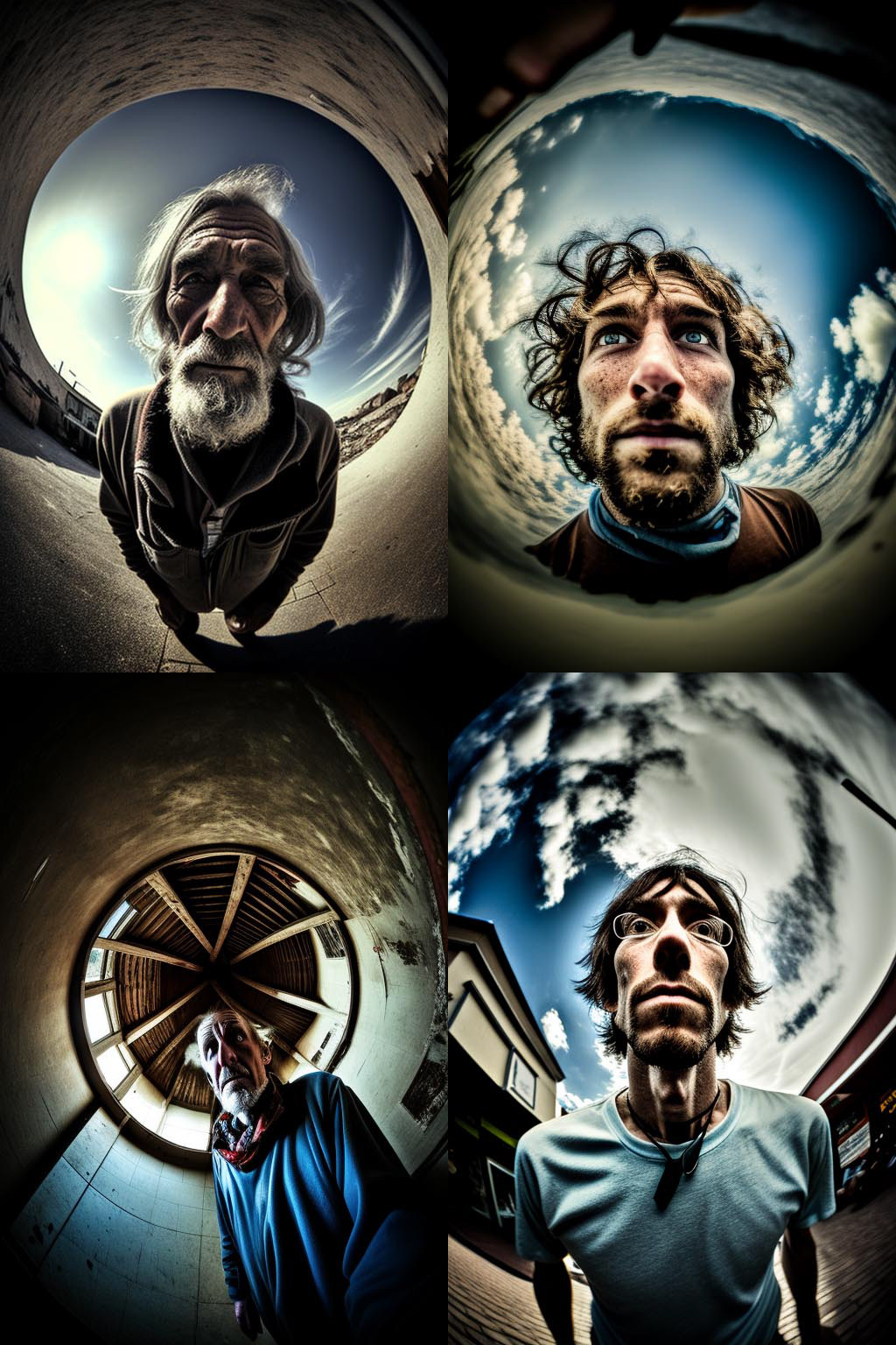 Portrait, ultra wide angle
