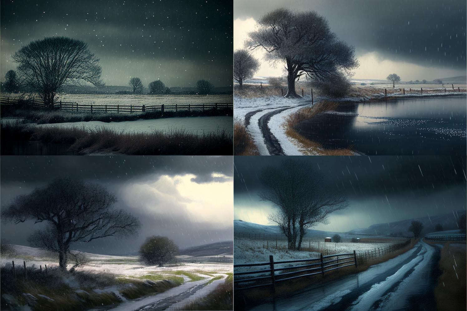 Landscape, Sleet