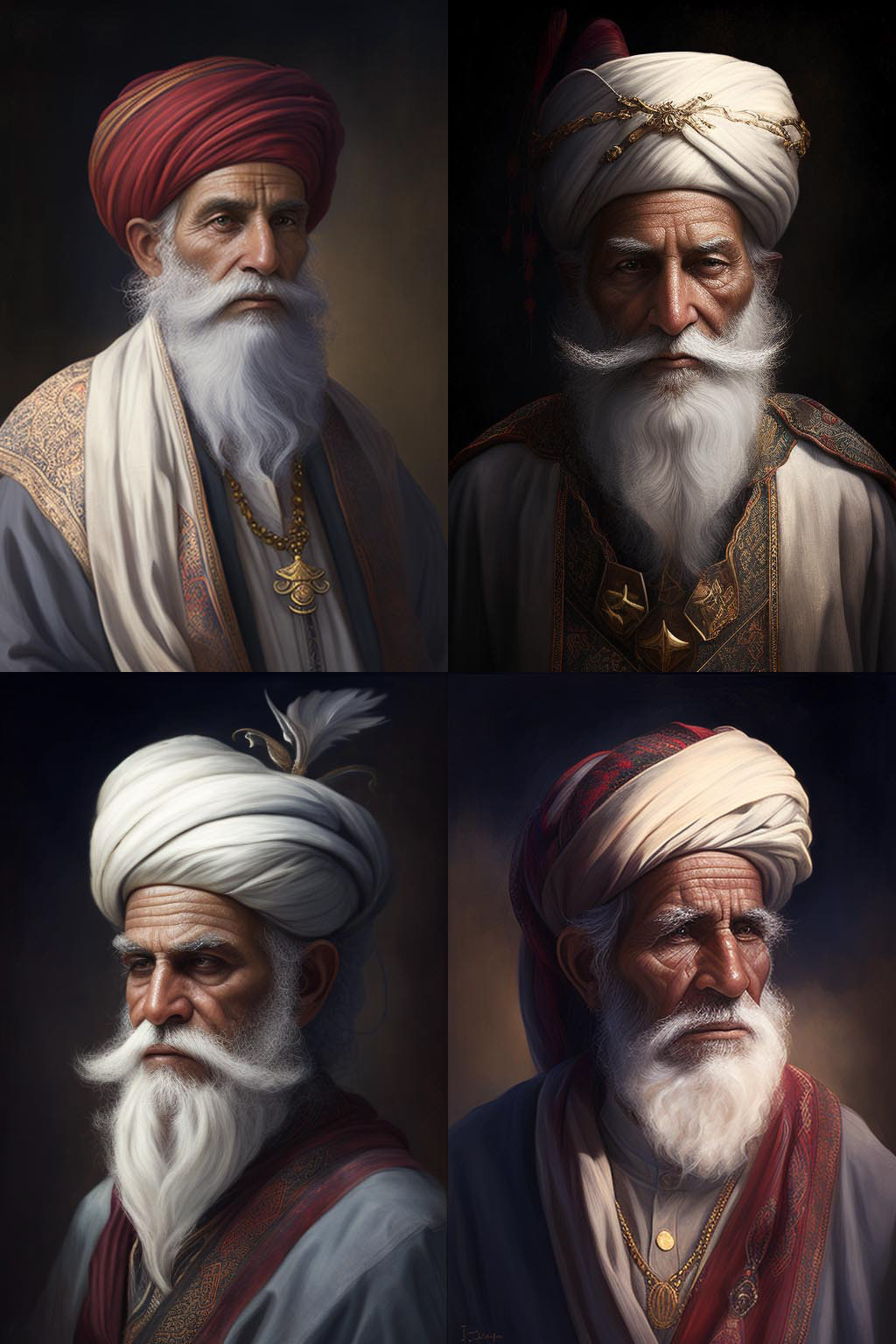Portrait, Zoroastrian holy man