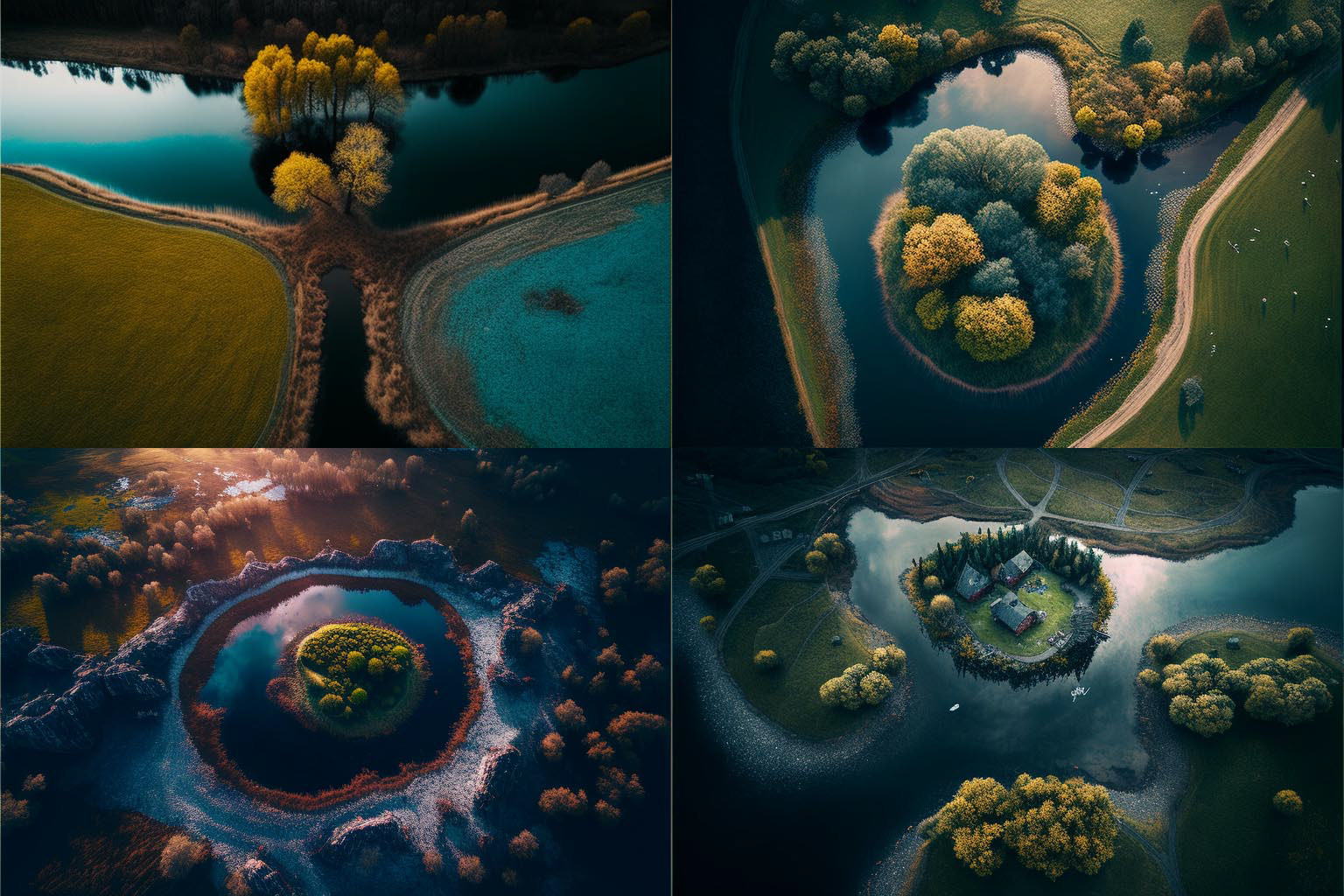 landscape, drone shot