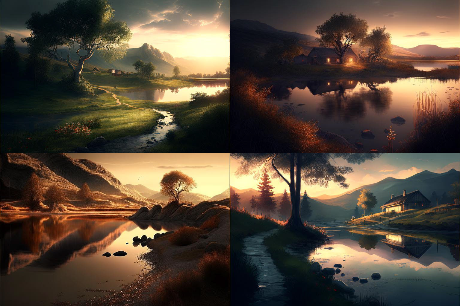 landscape, soft lighting