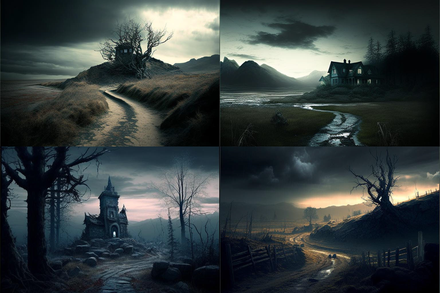 landscape, creepy