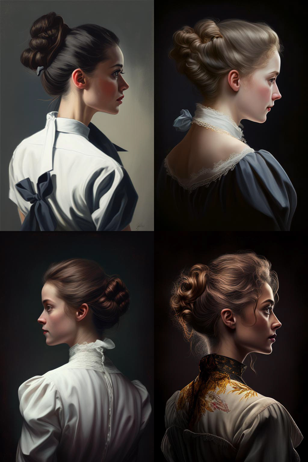 Portrait, Facing Away from the Camera pose