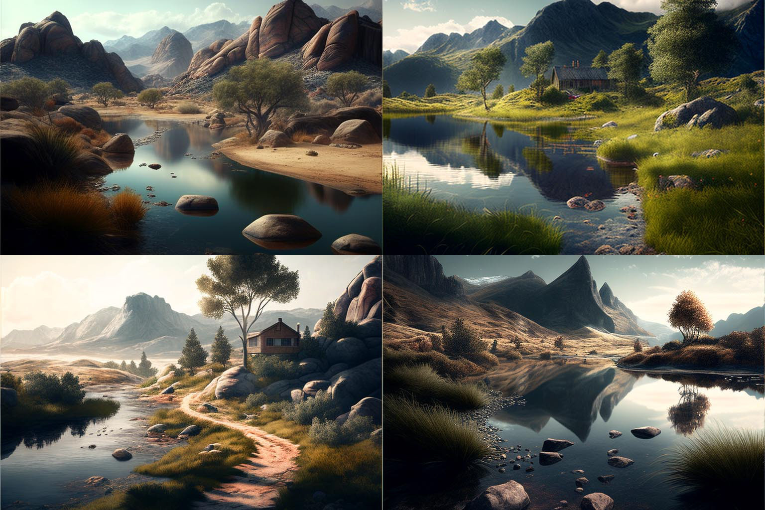 landscape, photorealistic