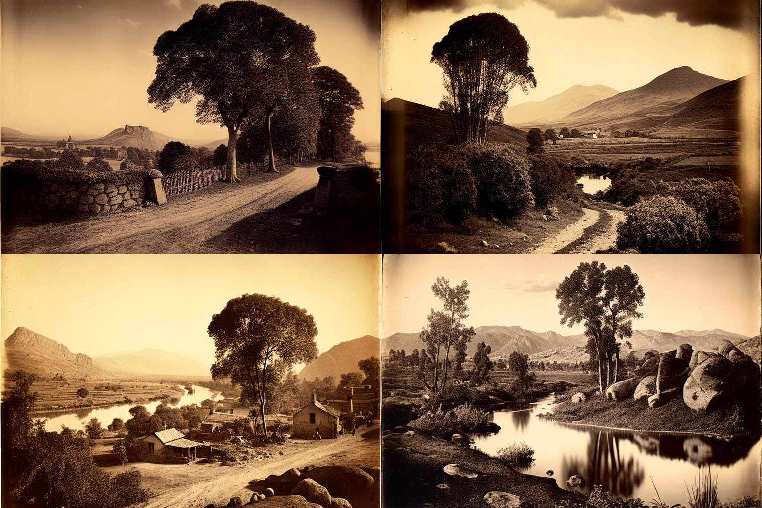 landscape, 1850s photography