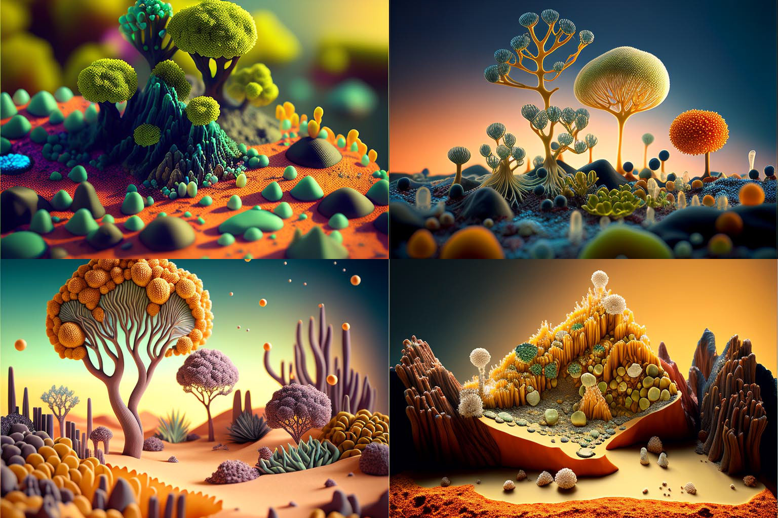 landscape, Microscopic