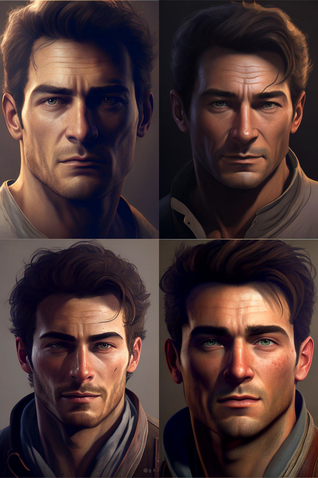 portrait, Uncharted 4 Style