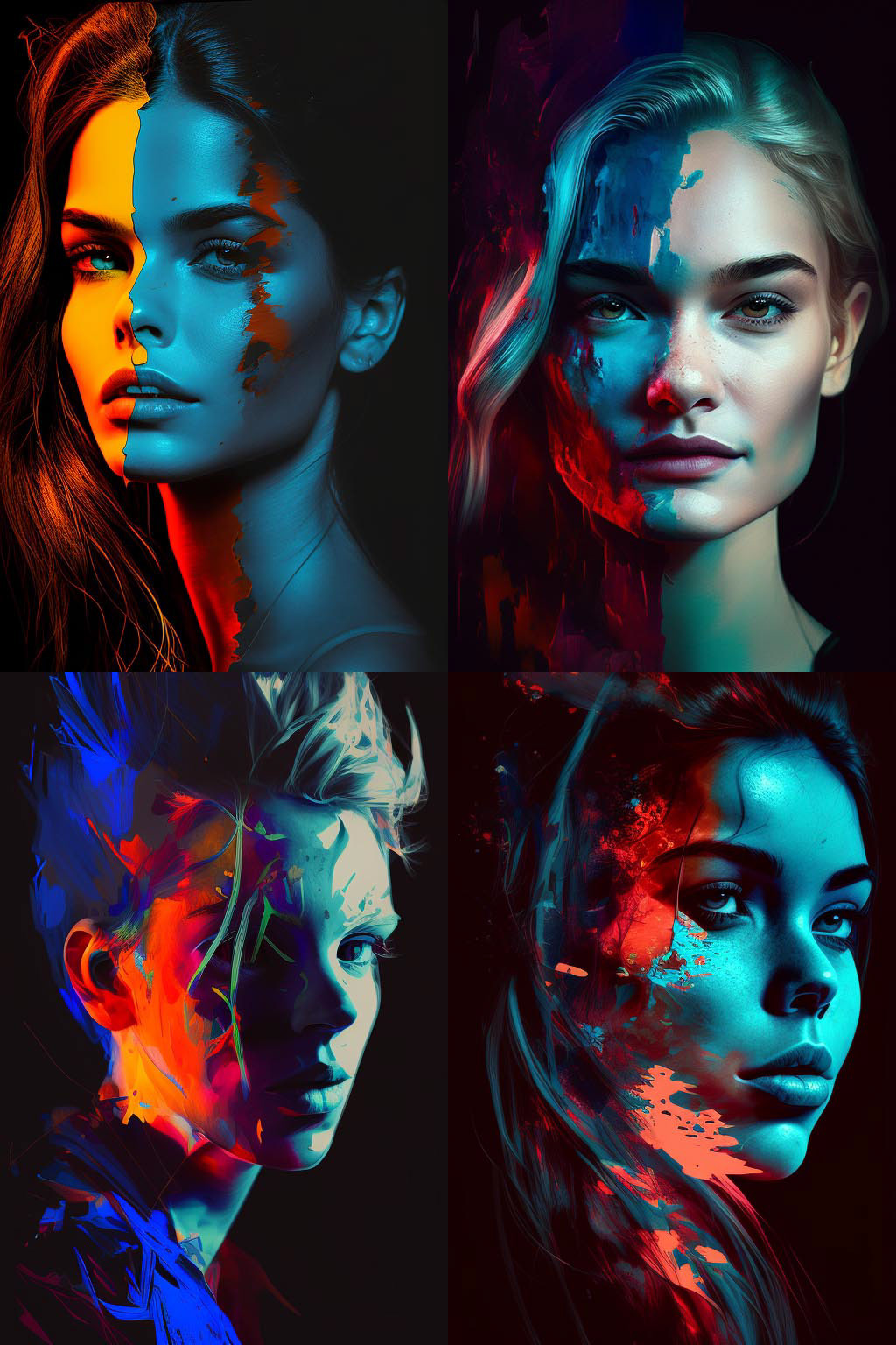 Portrait, Inverted Colors