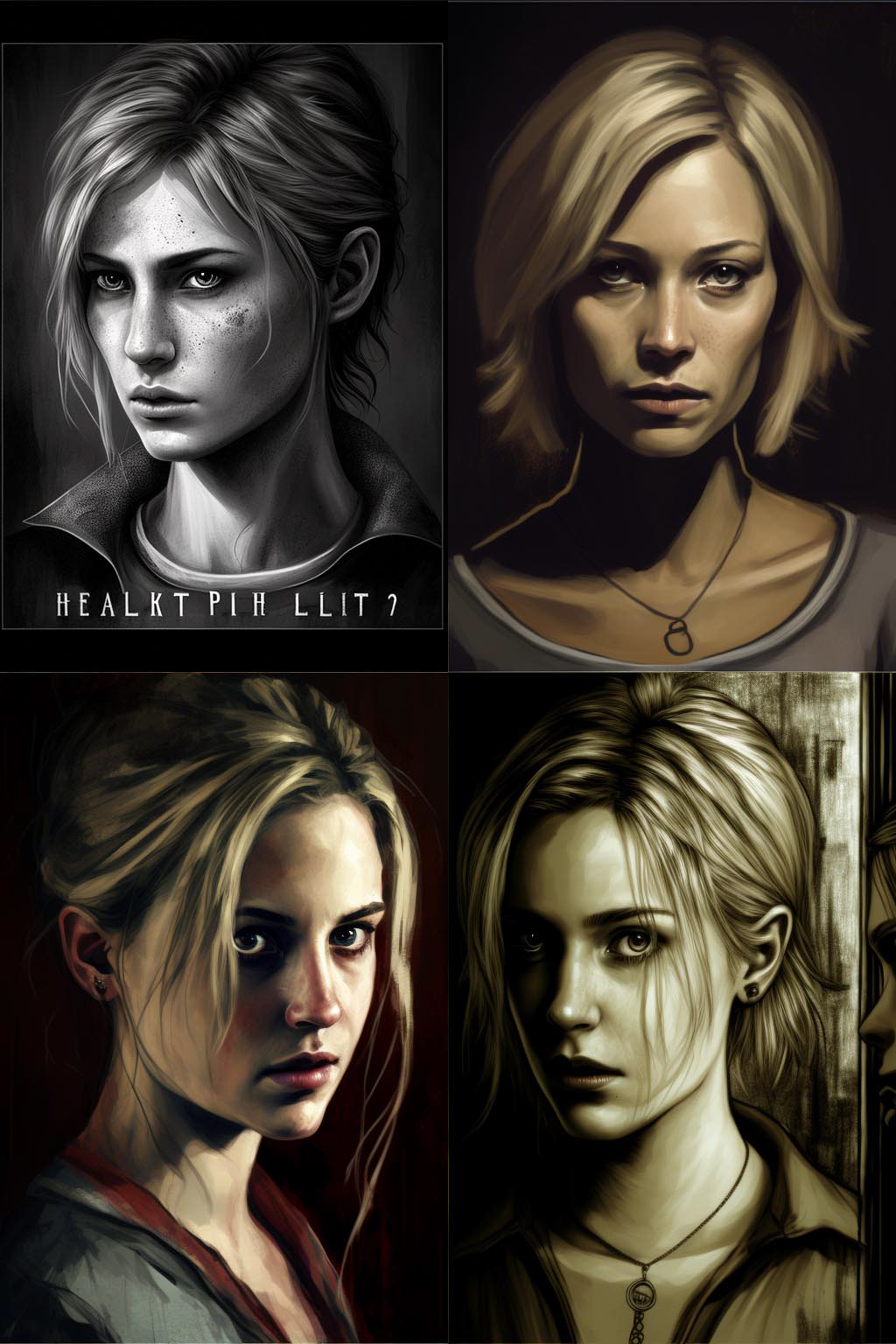 portrait, Silent Hill 2 Style