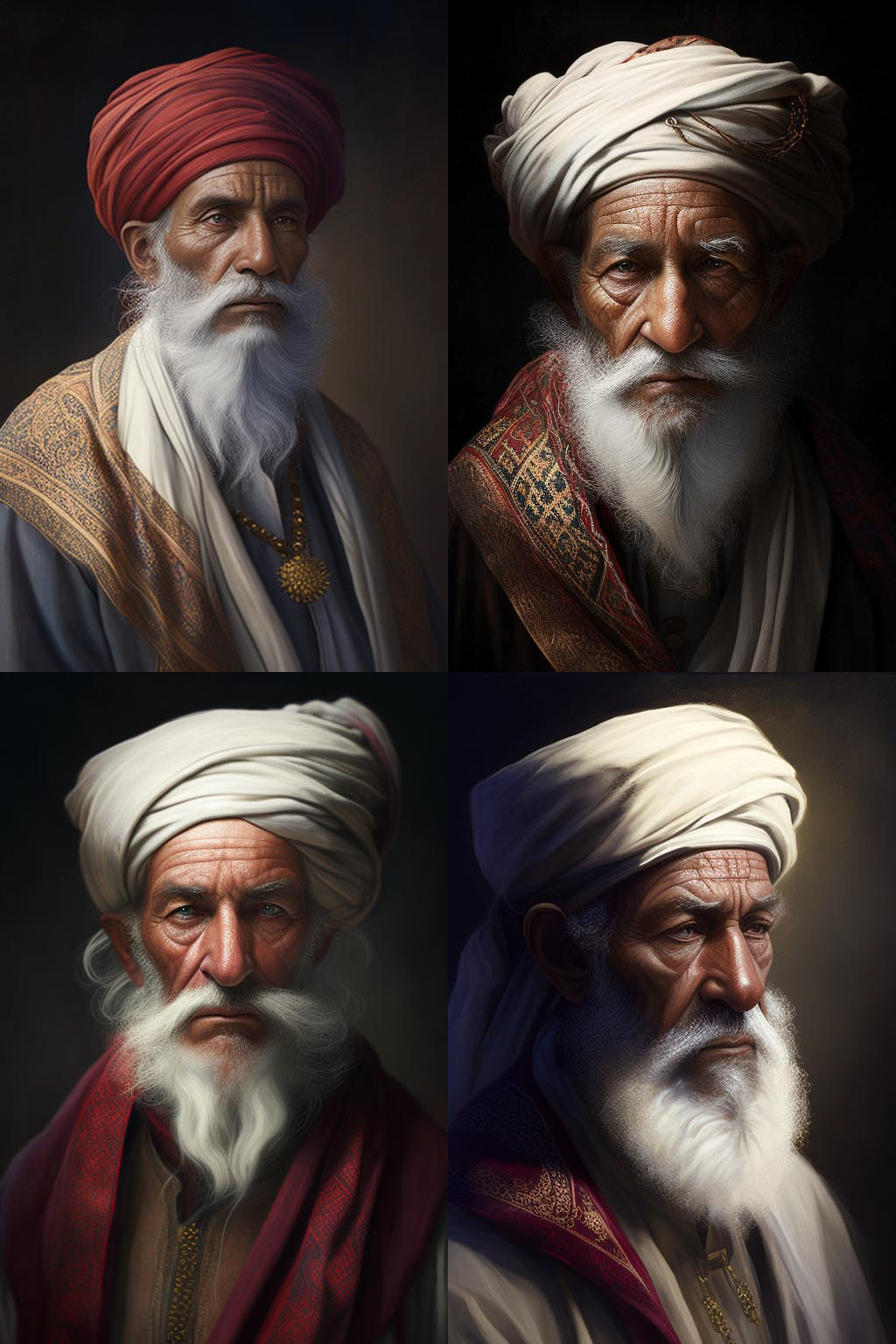 Portrait, muslim holy man