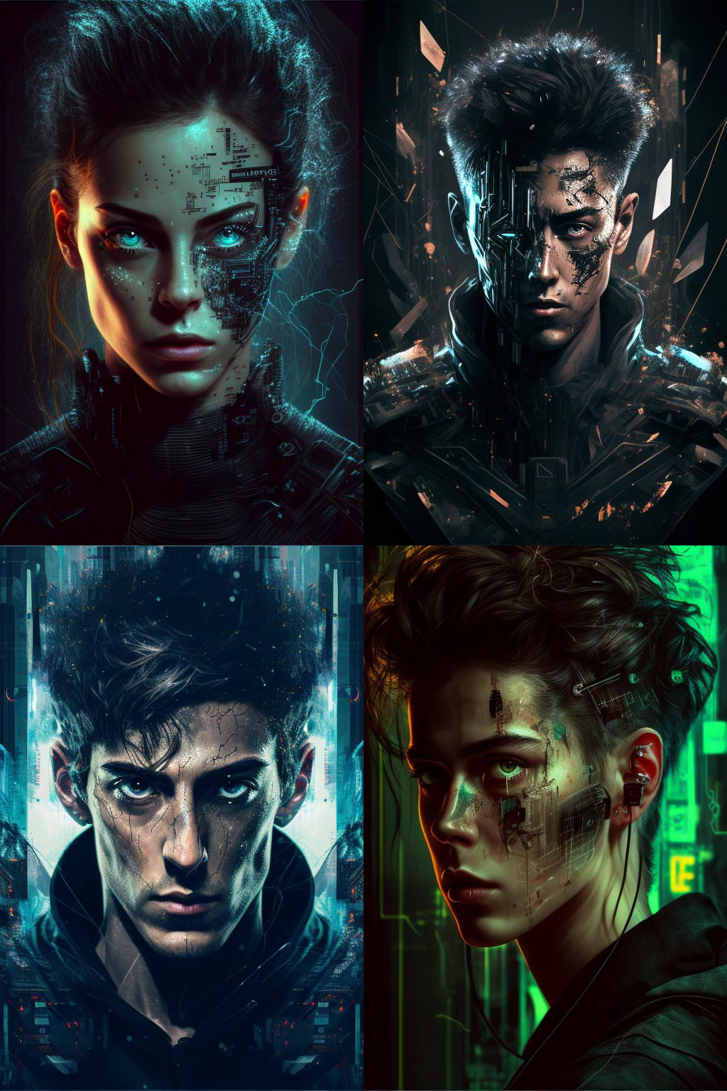 portrait, Techno thriller