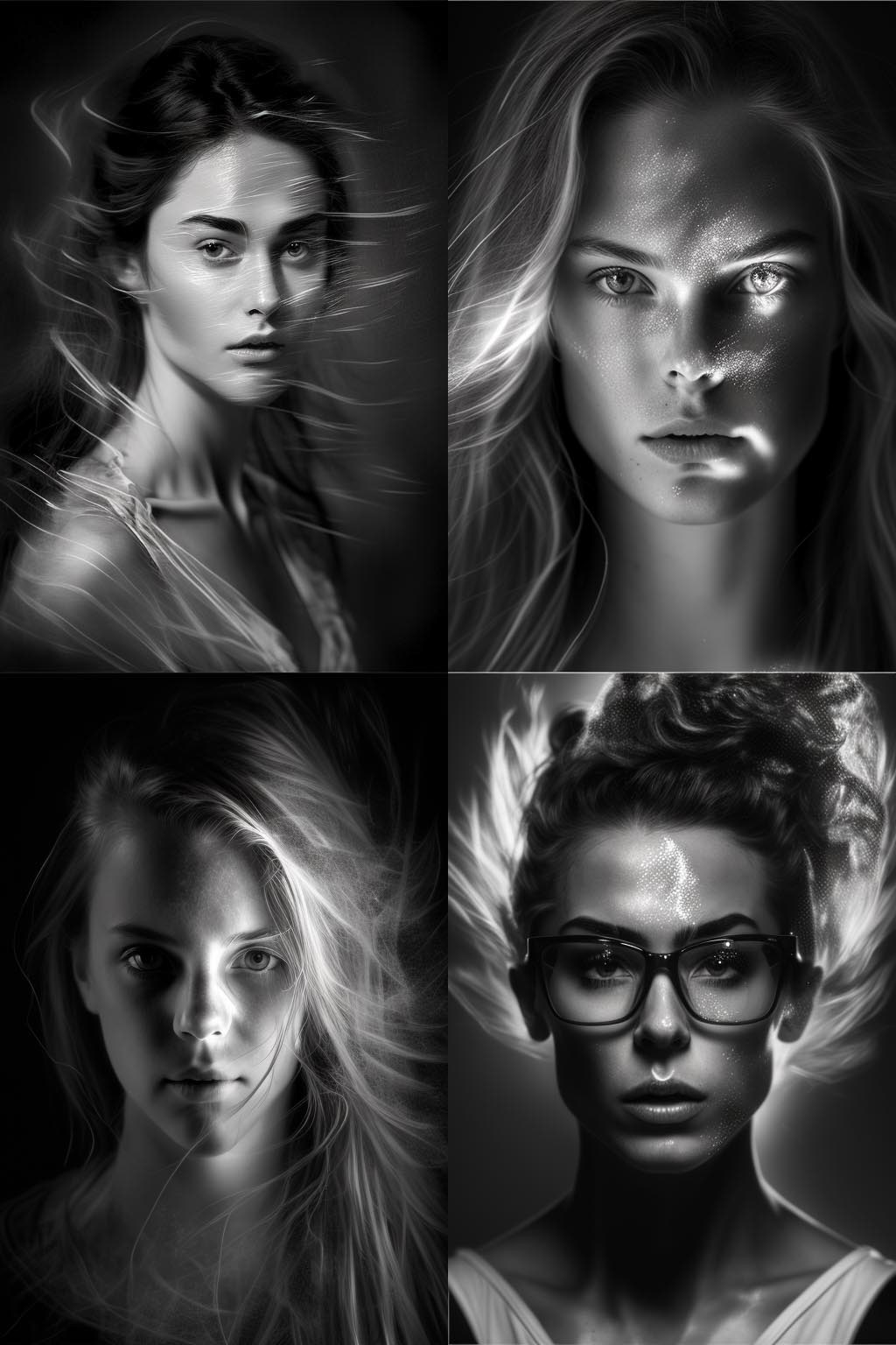 portrait, one second exposure