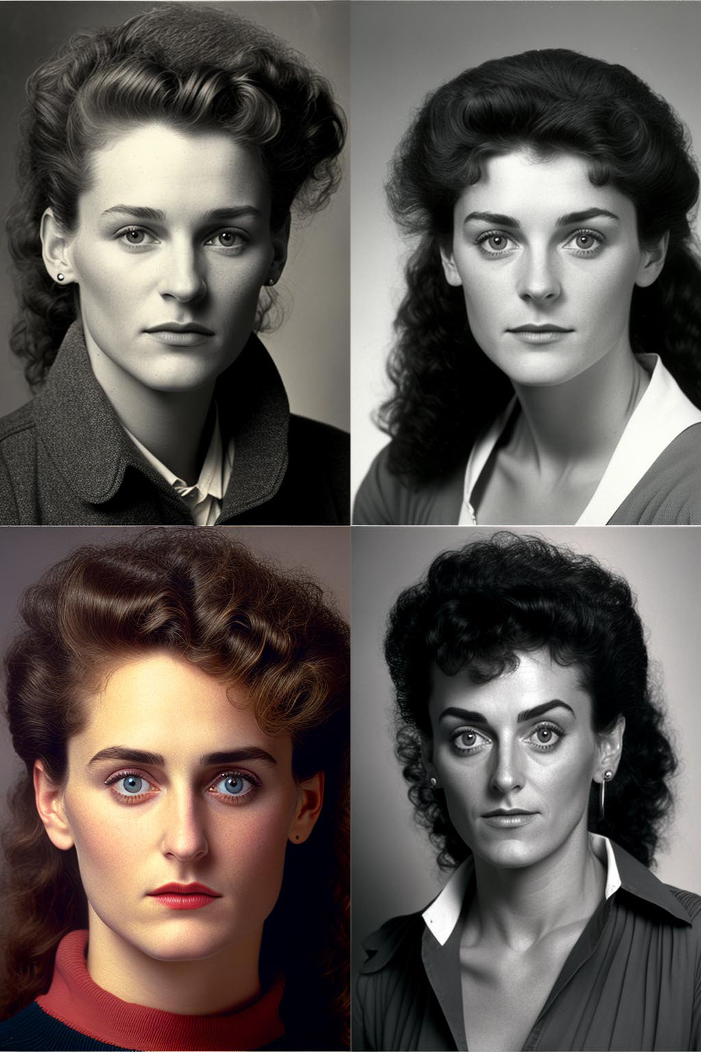 portrait, 1980s photography