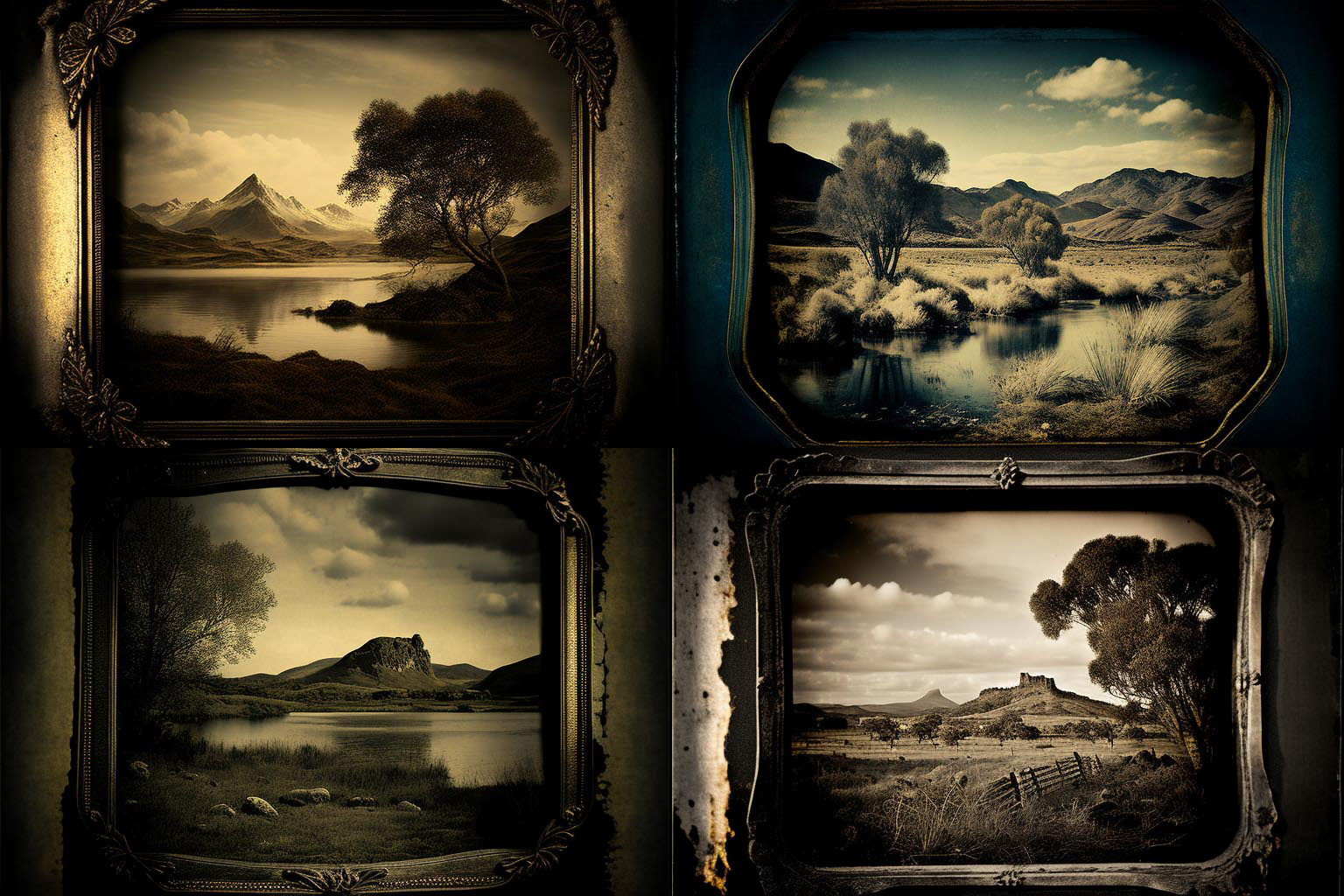 landscape, daguerreotype