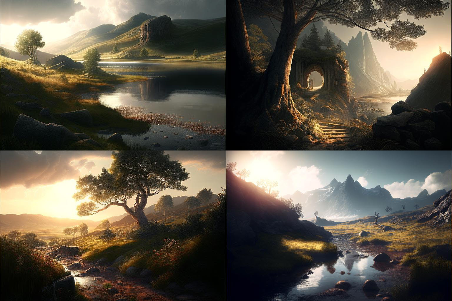 landscape, natural lighting