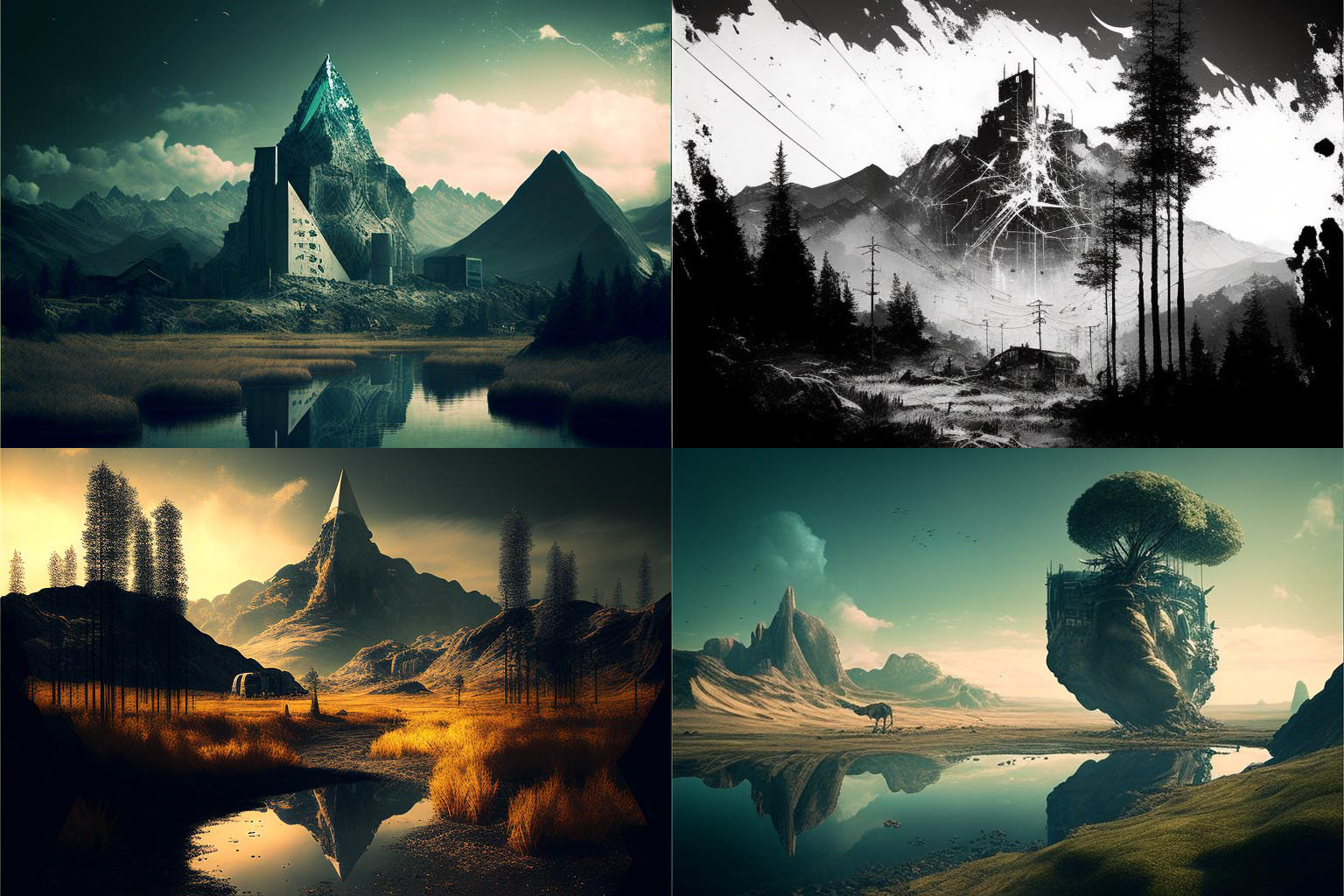 landscape, Analogpunk