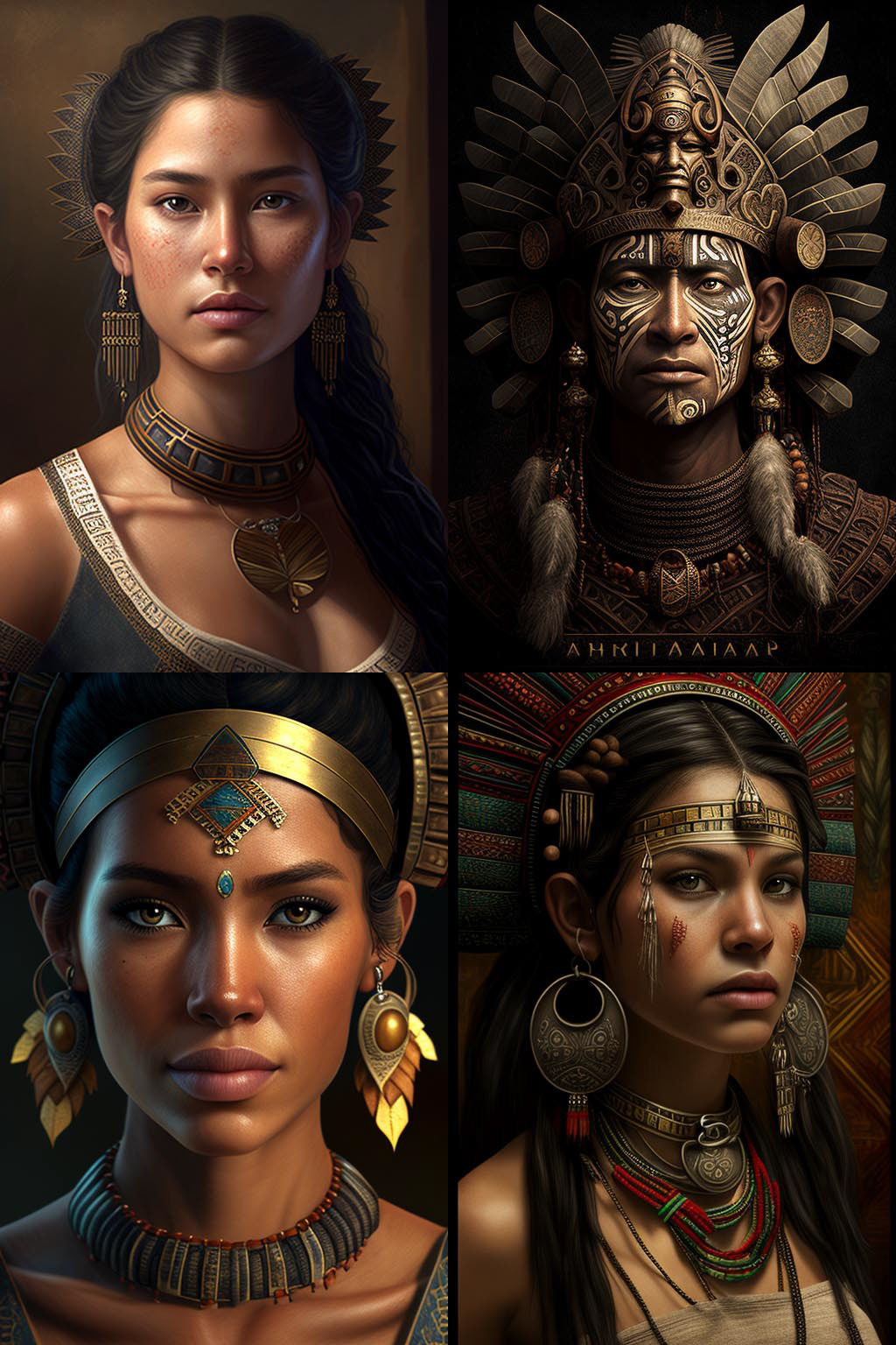 portrait, maya civilization