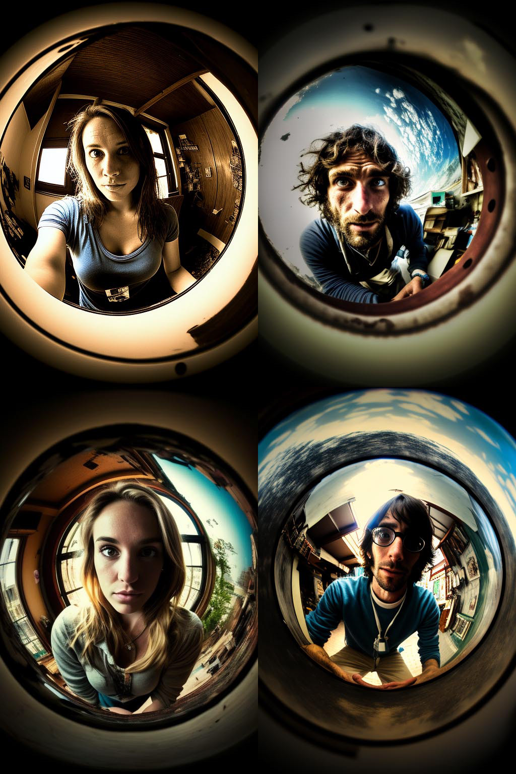 Portrait, Fisheye Lens