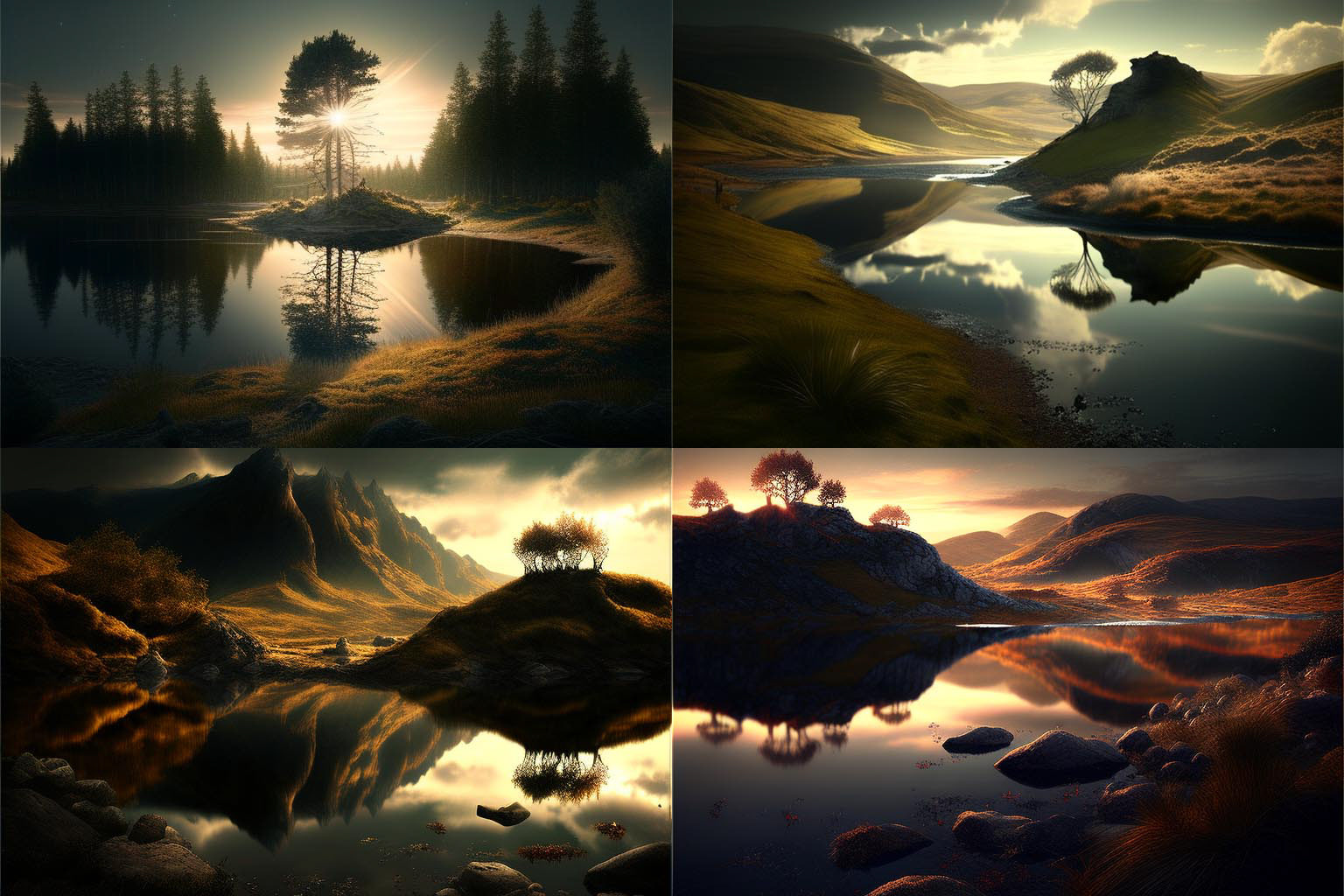 landscape, specular light