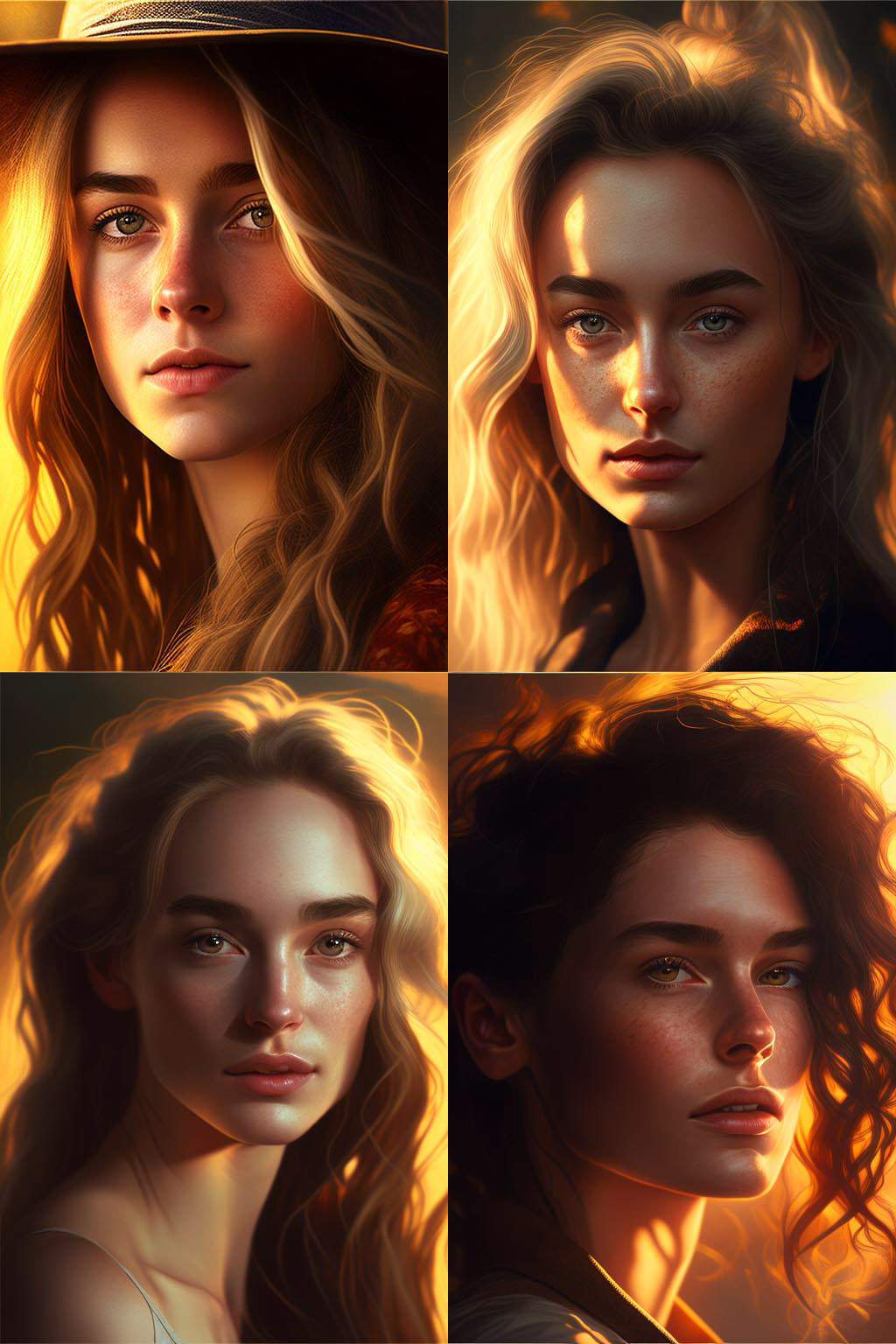 portrait, golden hour